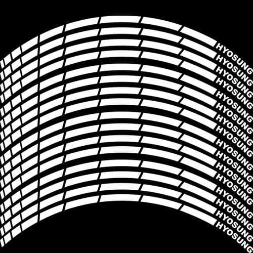 Наклейки на обод колеса Hyosung