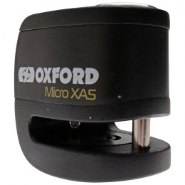 Мотозамок блокировки тормозного диска с сигнализацией Oxford XA5 Black