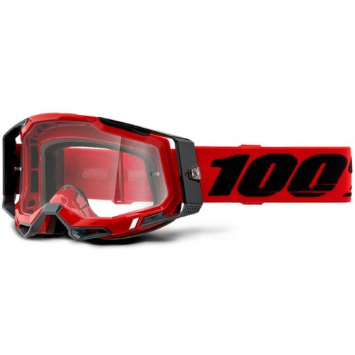 Мотоочки 100% Racecraft 2 Clear Red Lens