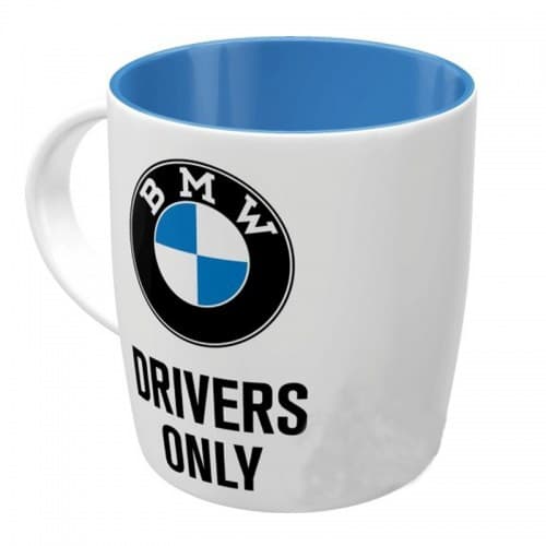 Чашка BMW Drivers Only White/Black/Blue