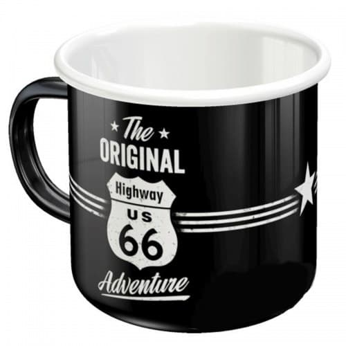 Кружка Highway 66 Adventure Black/White