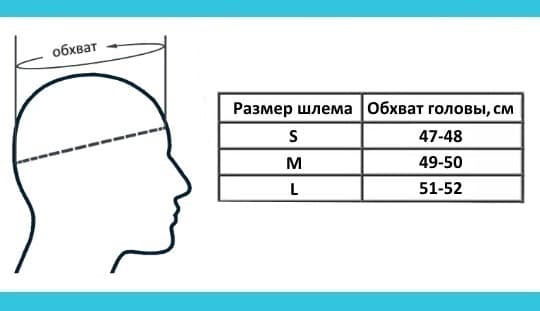 Как измерить размер головы для шлема мотоцикла схема