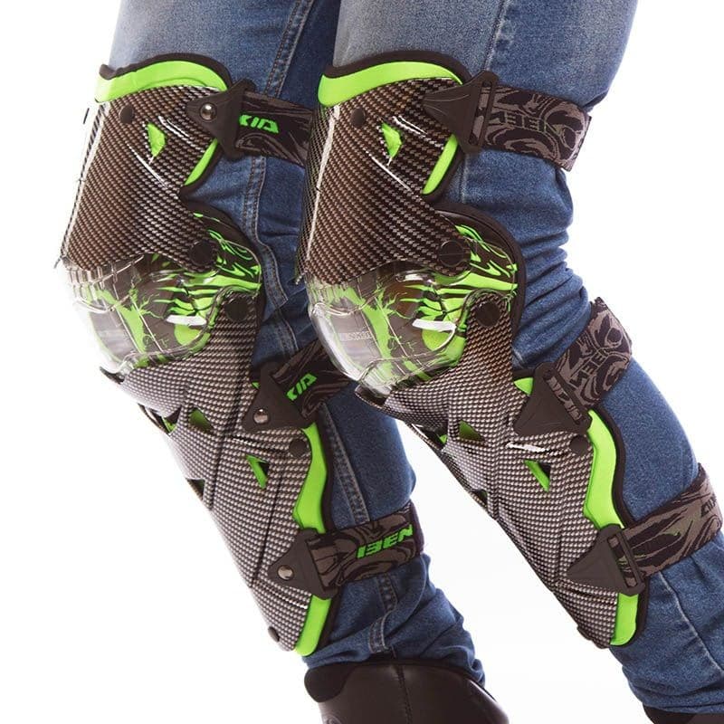 Наколенники Motorace NMX-003 Black/Green