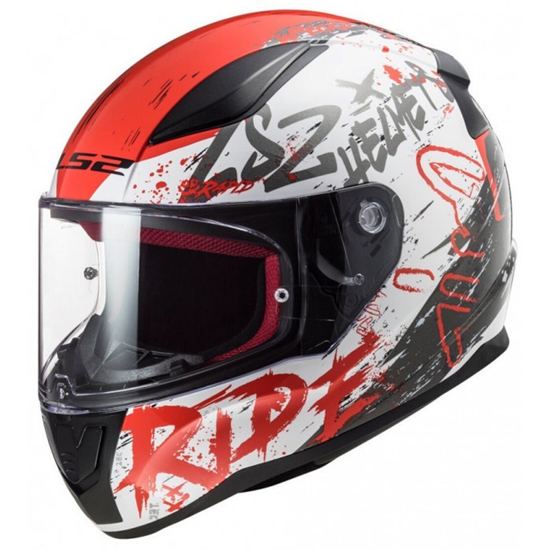 Шлем LS2 FF353 Rapid Naughty White/Red
